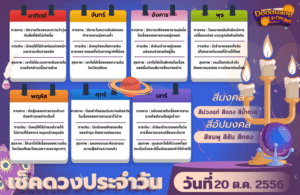 ดูดวงวันนี้ 20-10-2566