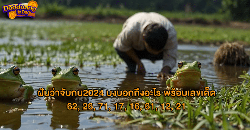 ฝันว่าเห็นกบ 2024