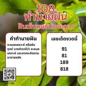 ฝันเห็นหนอนเยอะมาก