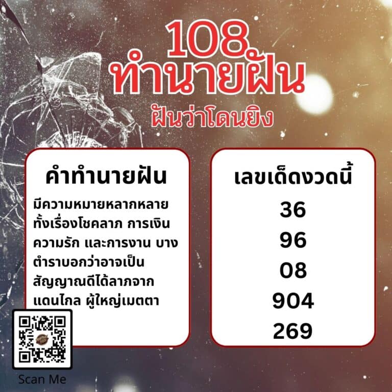 ฝันว่าโดนยิง