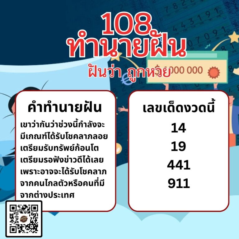 ฝันว่า ถูกหวย