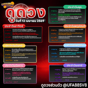 ดูดวงวันนี้ 12-04-69