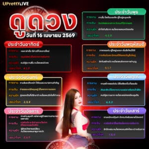 ดูดวงวันนี้ 16-04-69
